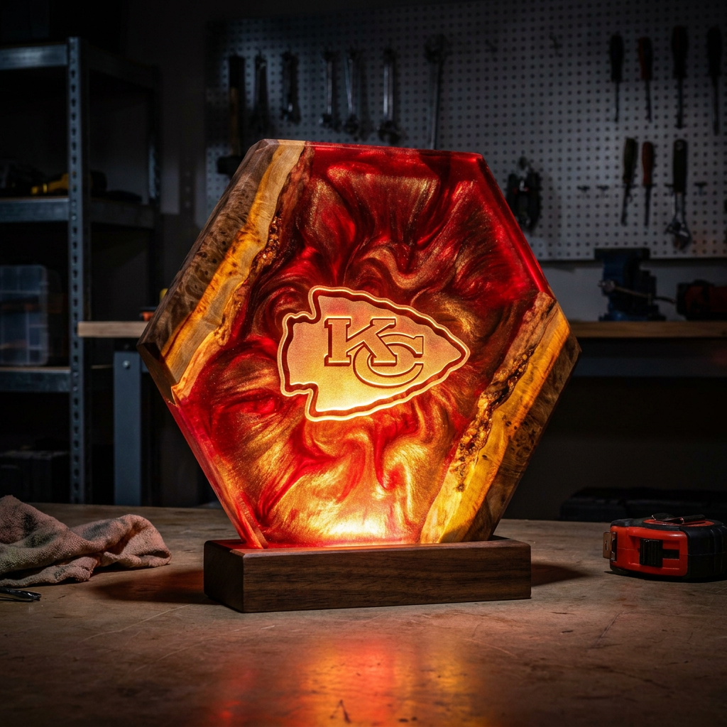 Handmade Football Lamp