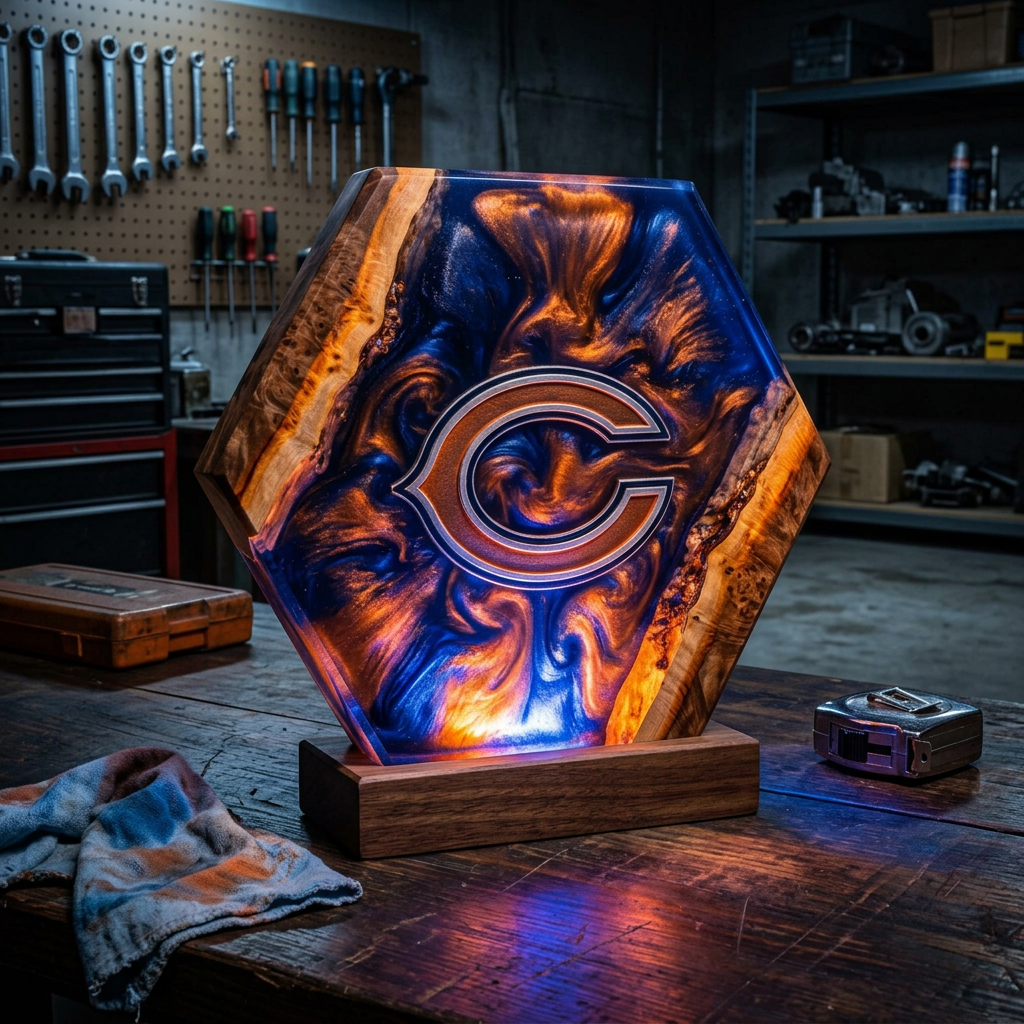 Handmade Football Lamp