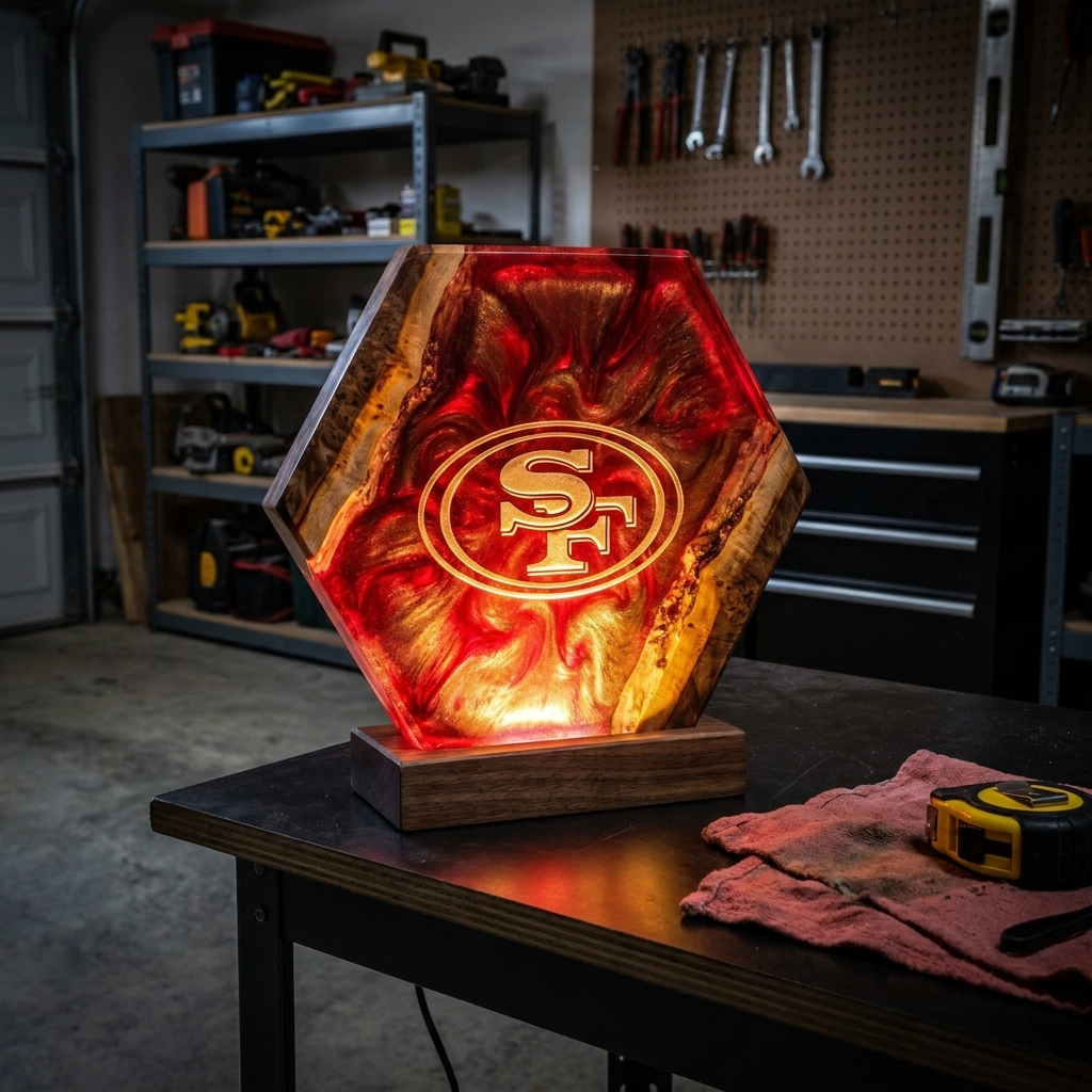 Handmade Football Lamp