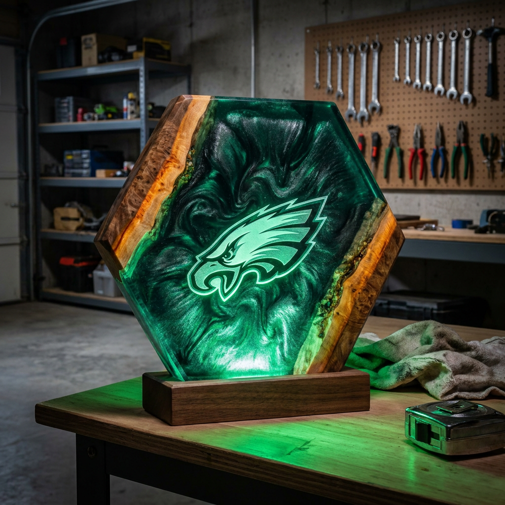 Handmade Football Lamp
