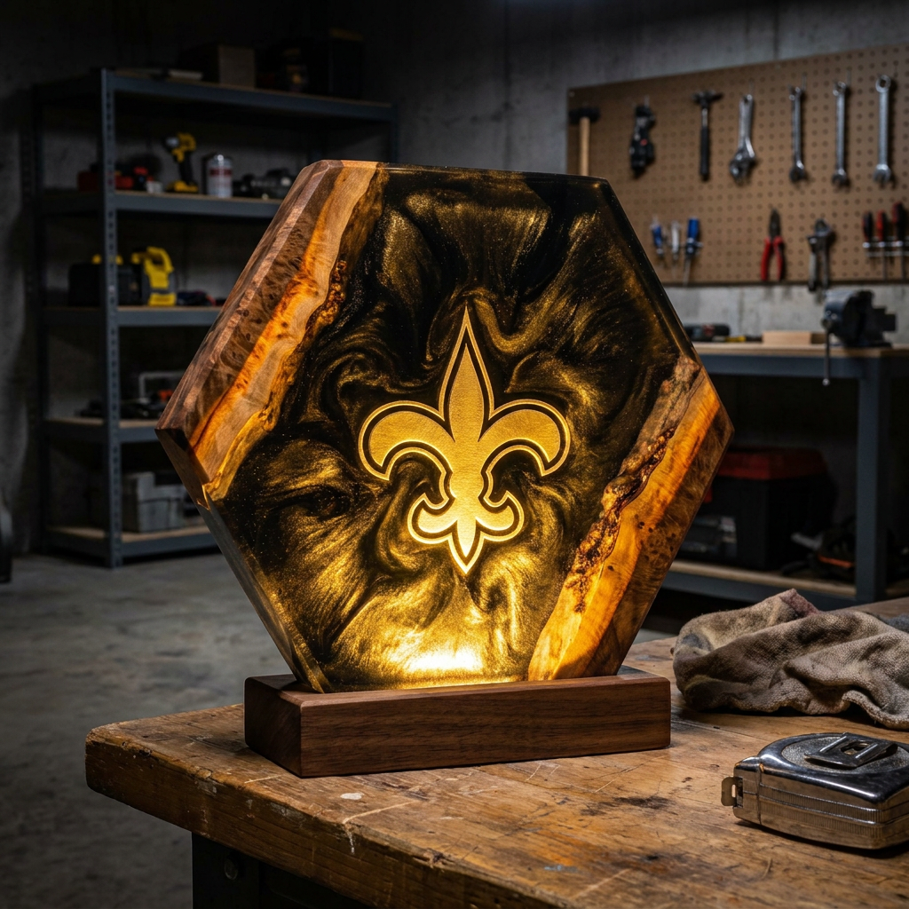 Handmade Football Lamp