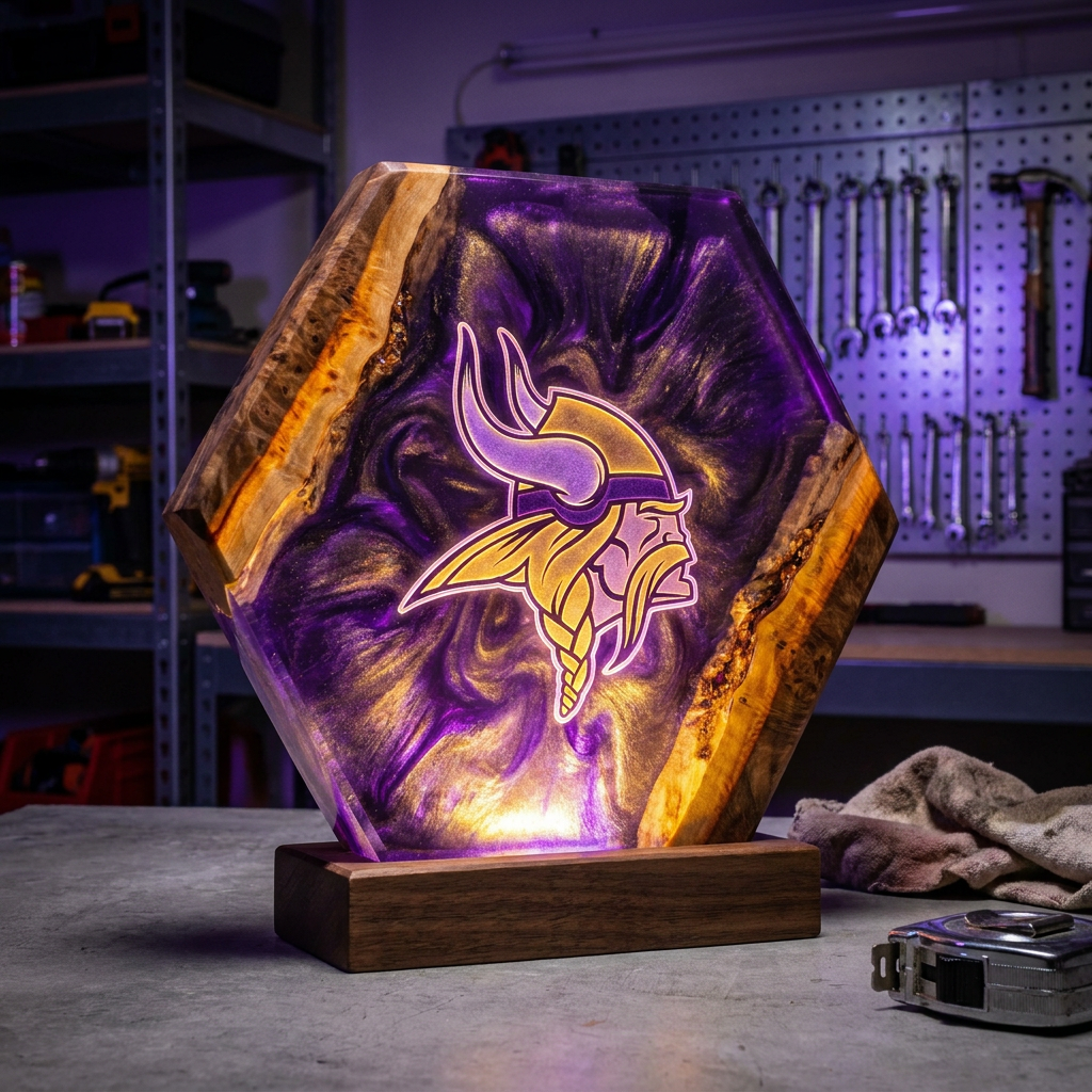 Handmade Football Lamp