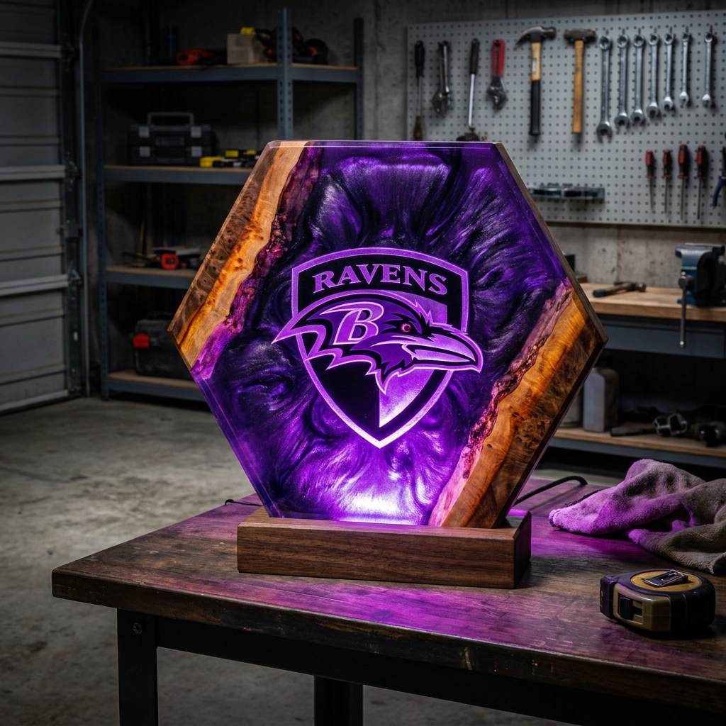 Handmade Football Lamp