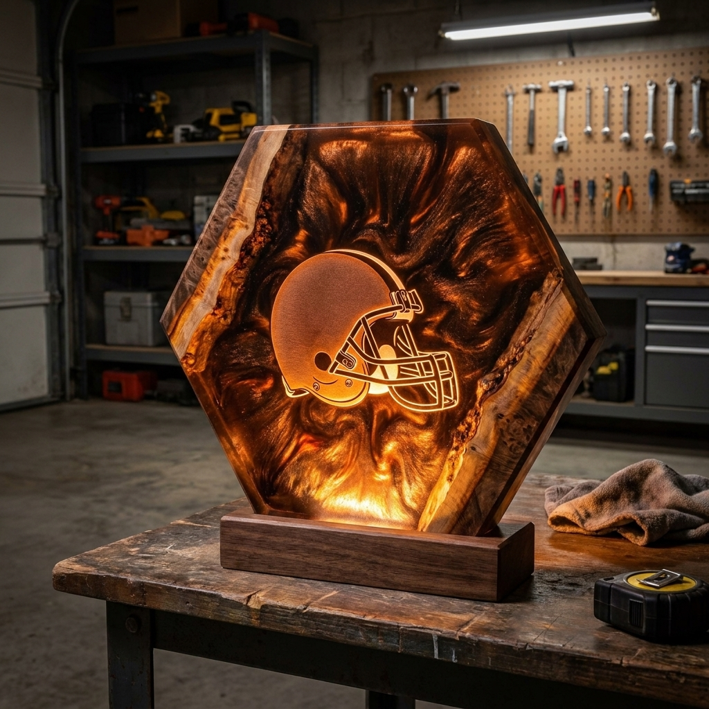 Handmade Football Lamp