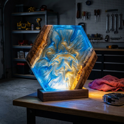 Handmade Football Lamp