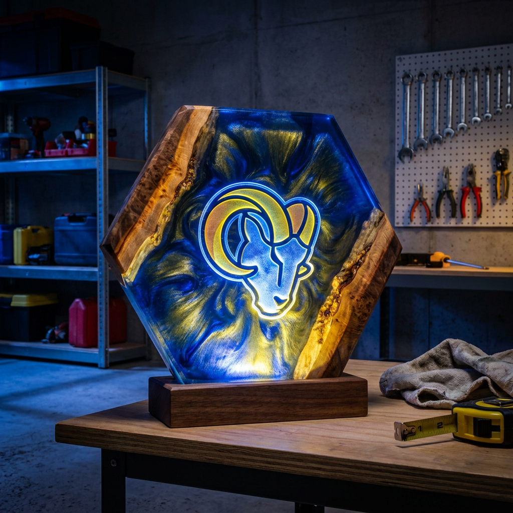 Handmade Football Lamp